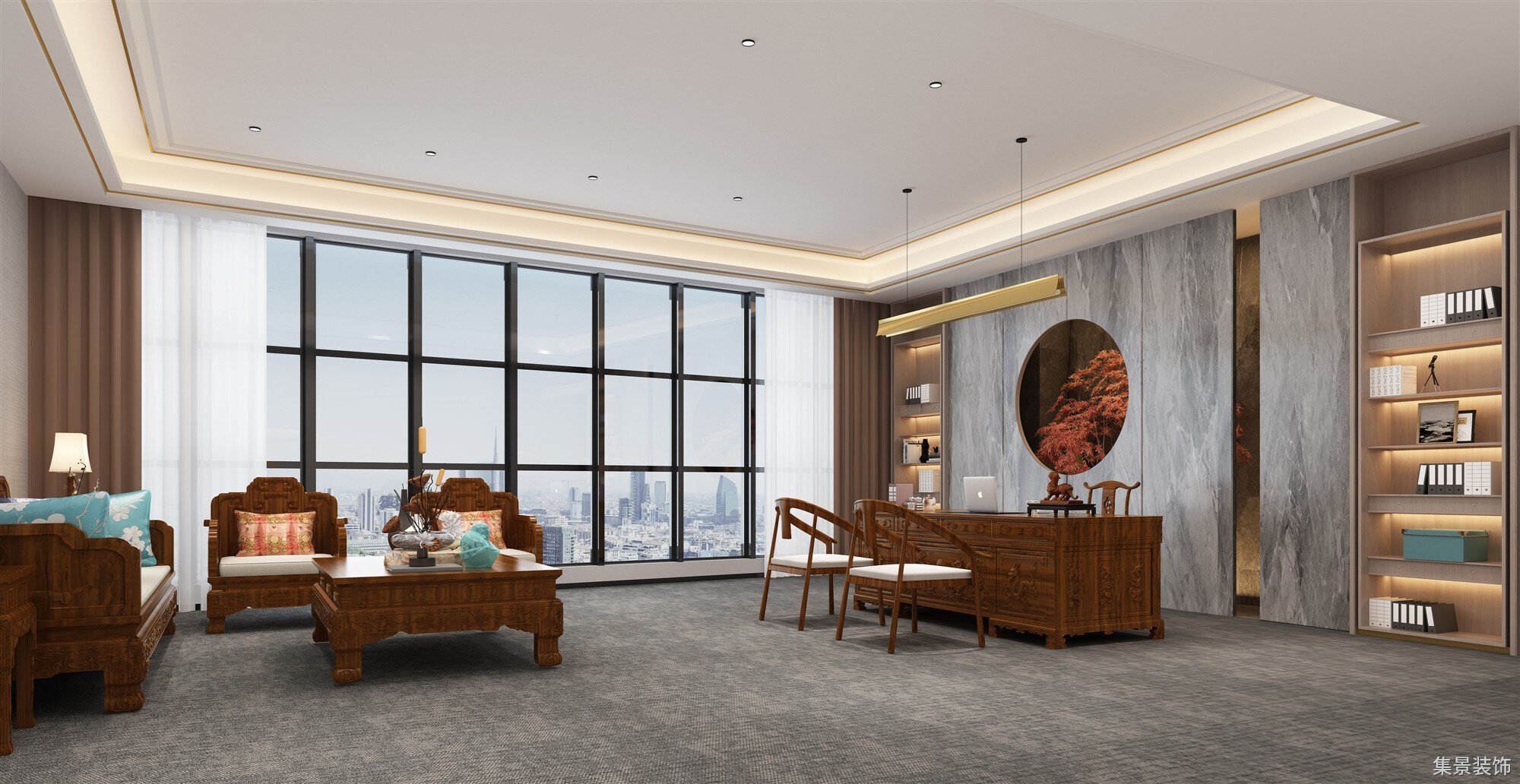 總裁辦公室效果圖8_副本