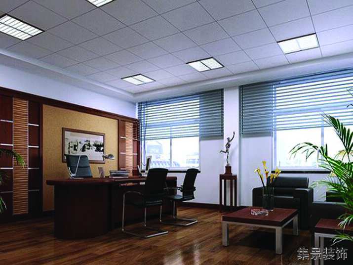 景福商貿(mào)老總辦公室裝修設(shè)計(jì)效果圖3