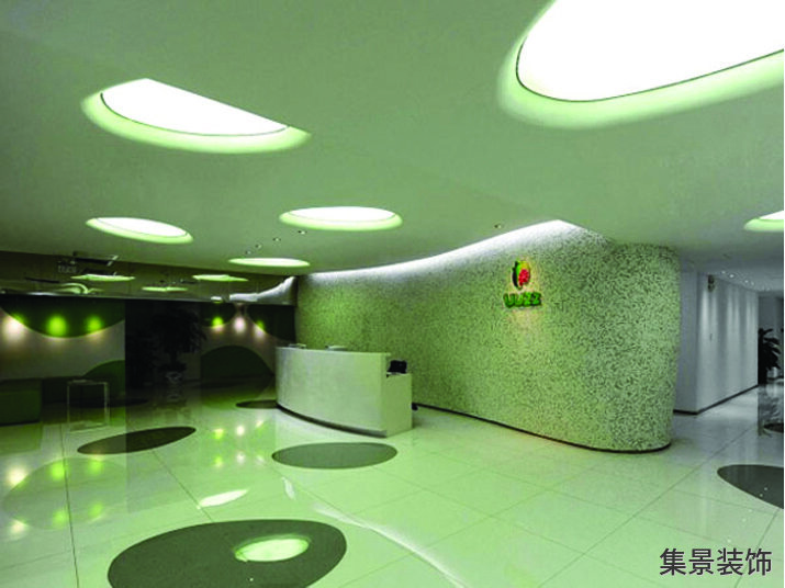 壹平臺科技接待前臺裝修圖